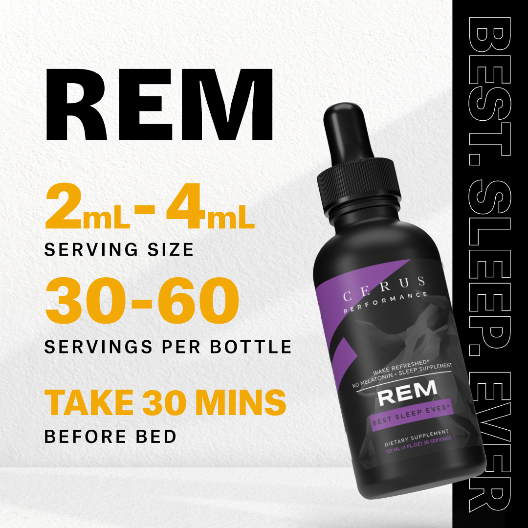 CERUS™ REM – Deep Sleep & Recovery Support | Hormone-Free Sleep Aid | 30 Servings