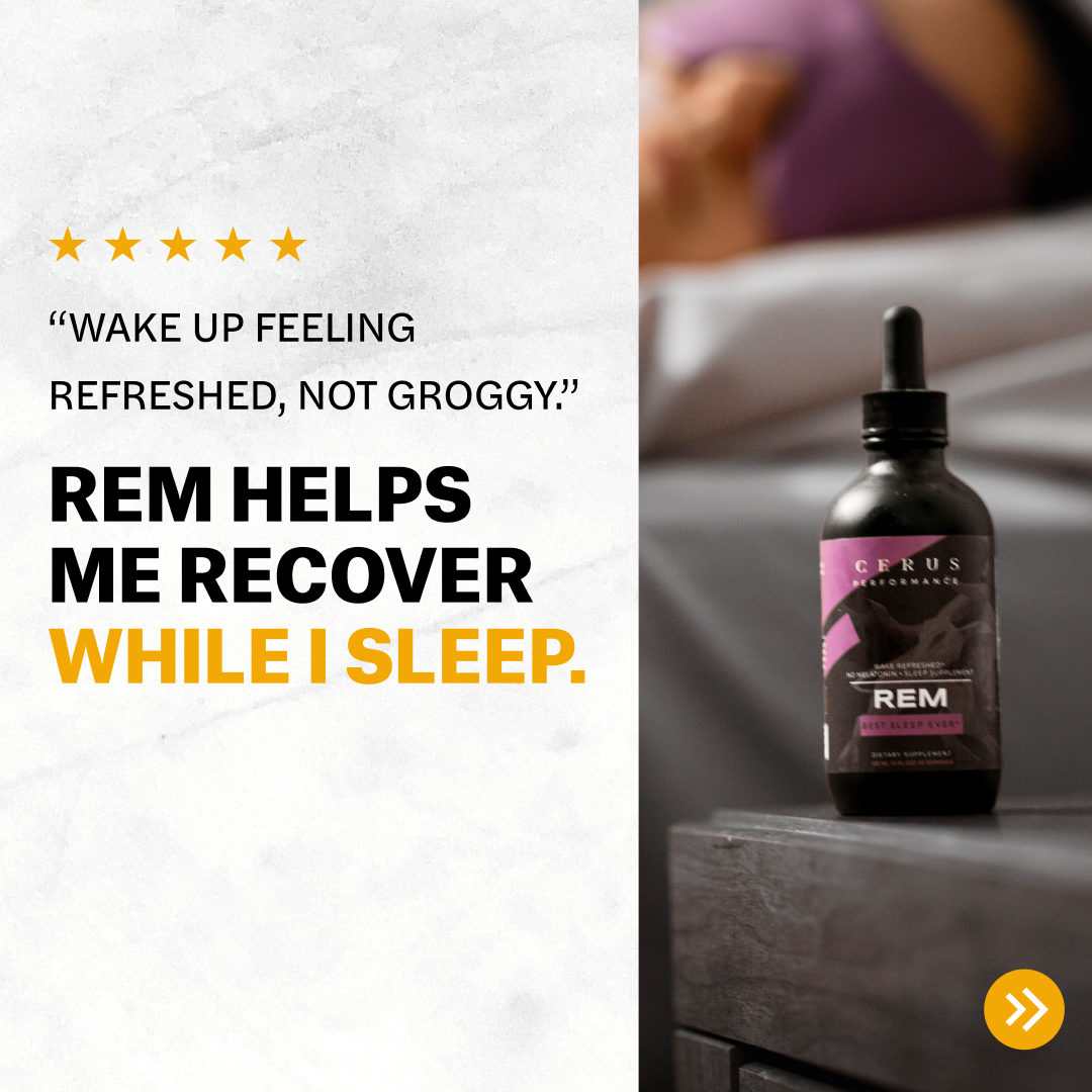 CERUS™ REM – Deep Sleep & Recovery Support | Hormone-Free Sleep Aid | 30 Servings