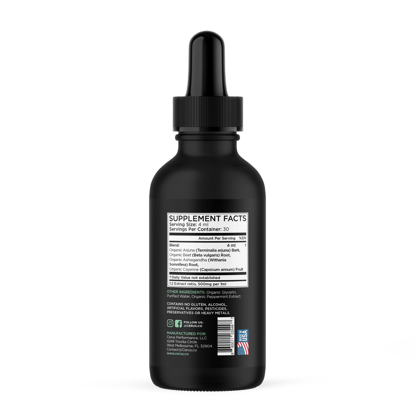 CERUS™ Flow – Stimulant-Free Pre-Workout for Airflow, Blood Flow, Flow State | 30 Servings