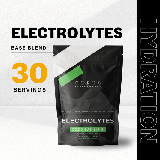 CERUS™ Hydration – Performance Electrolytes + Creatine Monohydrate | Replenish, Rebuild & Rehydrate | 1000mg Sea Salt, Coconut Water Powder, Potassium, Magnesium | Clean, Natural Hydration for Endurance & Recovery | 30 Servings