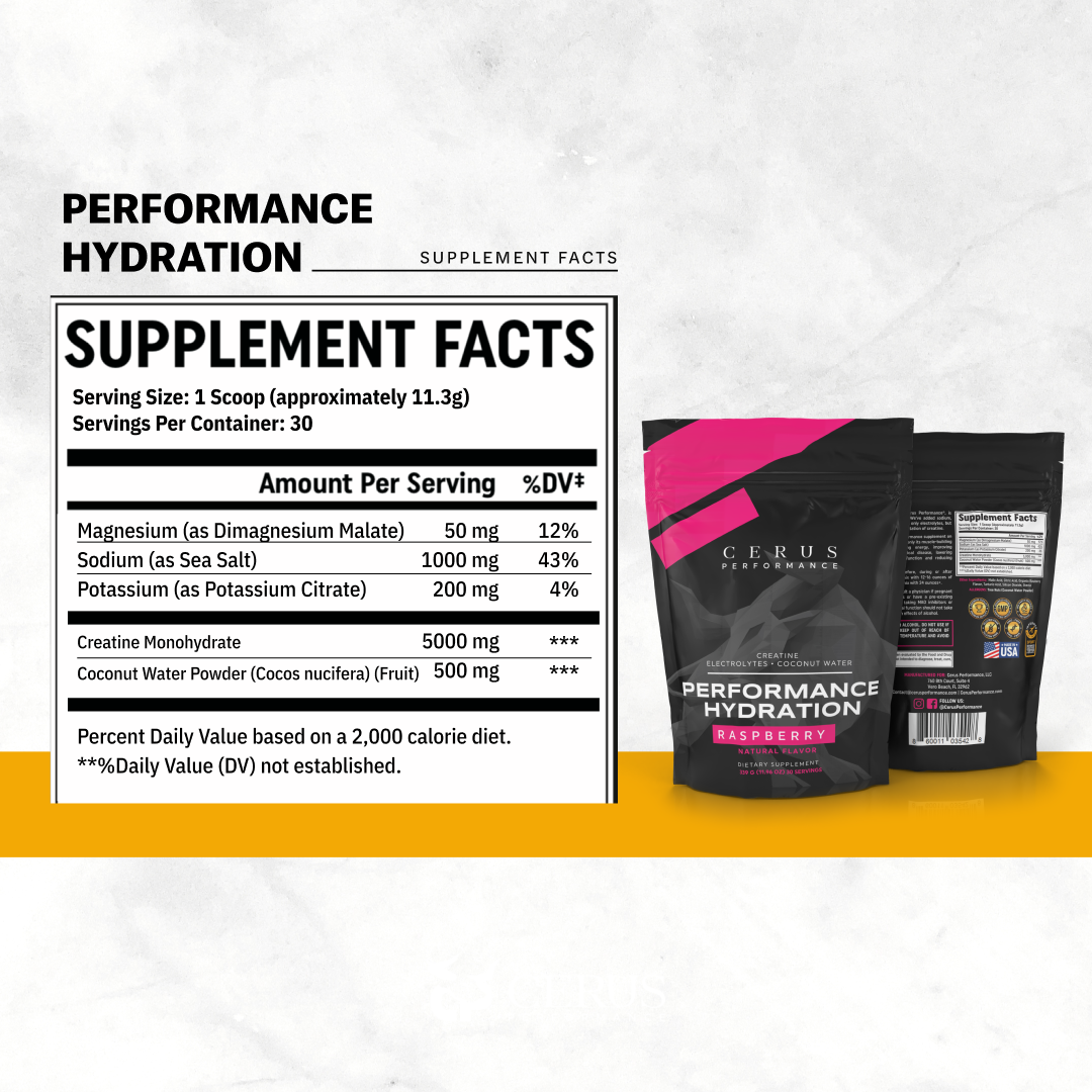 CERUS™ Hydration – Clean, Natural Hydration for Endurance & Recovery | 30 Servings