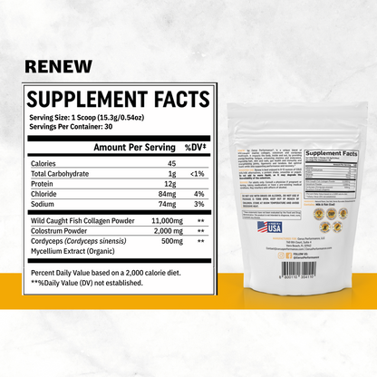 CERUS™ Renew – Performance Collagen for Athletes | 30 Servings